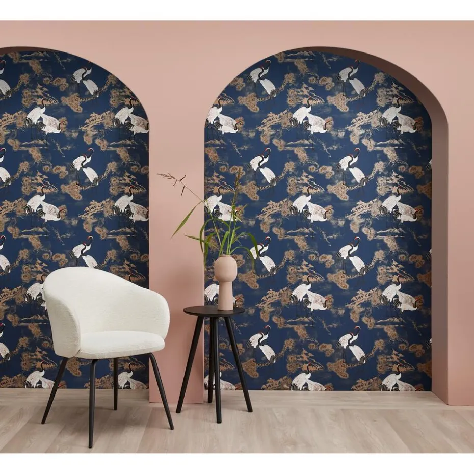 Behang Anna Blauw