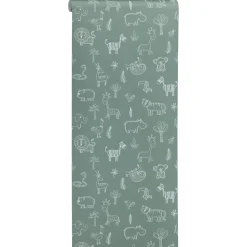 Behang Veerle Groen