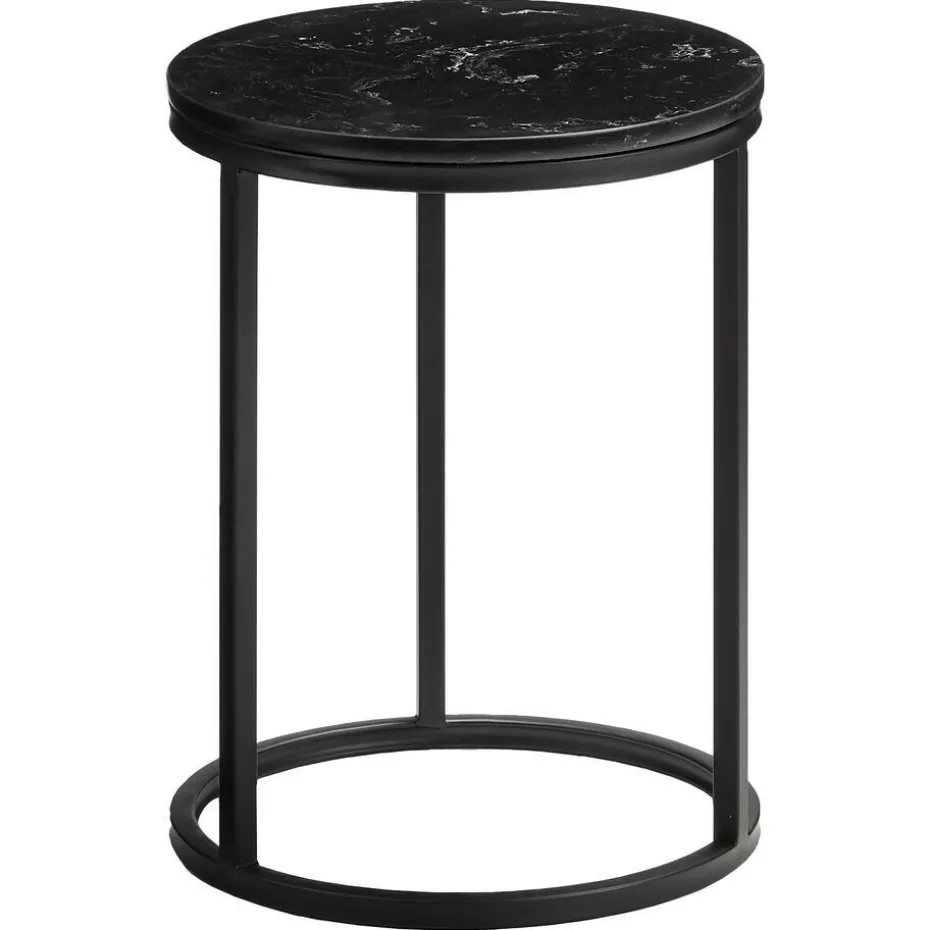 Bijzettafel Marzio Zwart ø 34 Cm