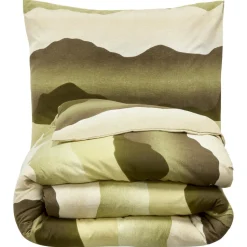 Dekbedovertrek Flanel Bregje Groen 240x220 Cm