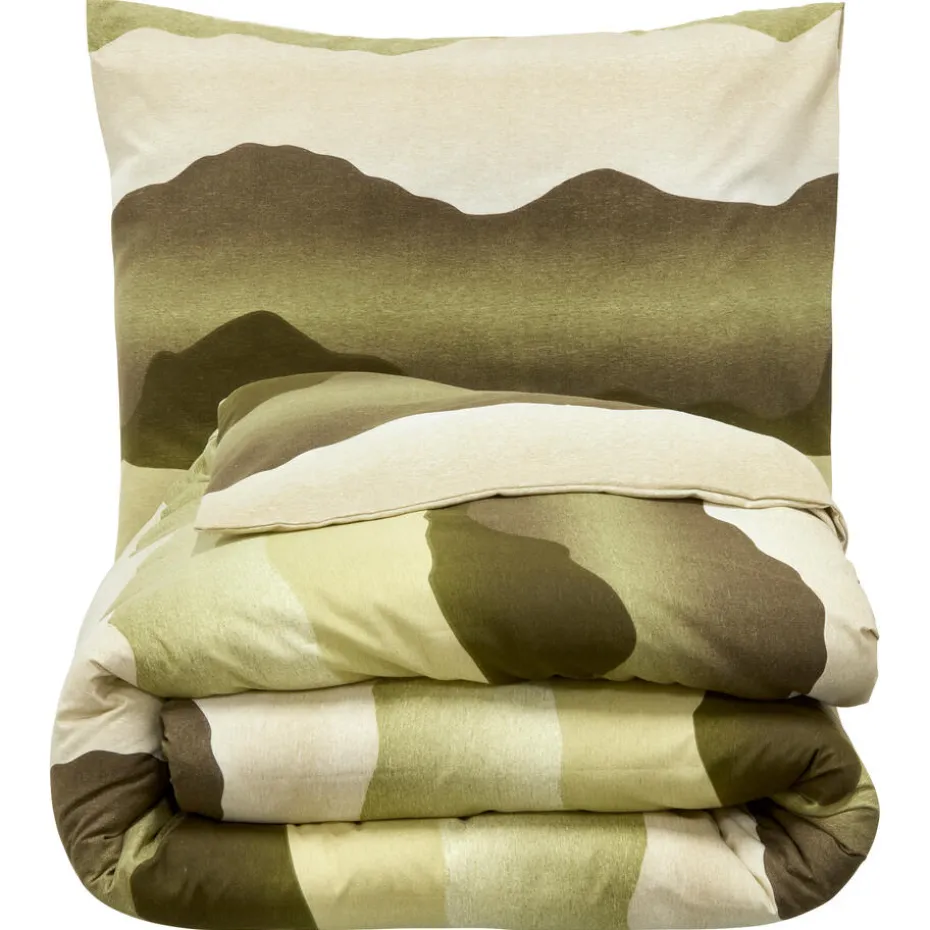Dekbedovertrek Flanel Bregje Groen 240x220 Cm