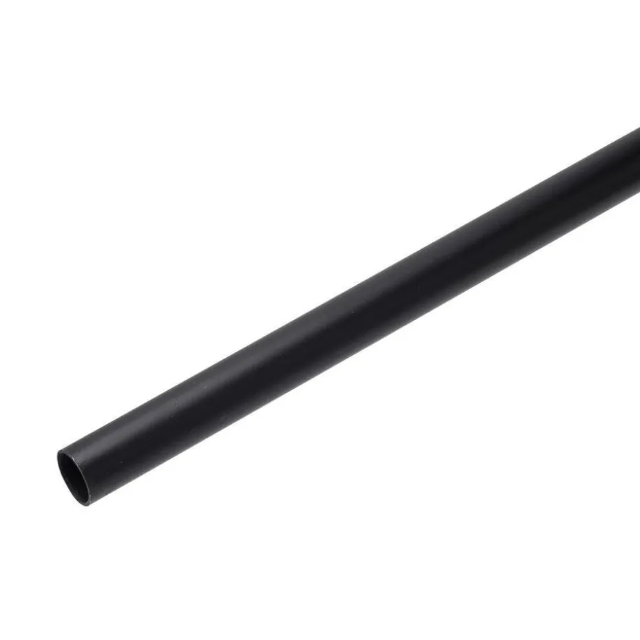 Gordijnroede 200 Cm Zwart Metaal - Ø20mm