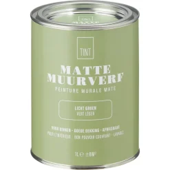 Muurverf Mat Licht Groen 1 L