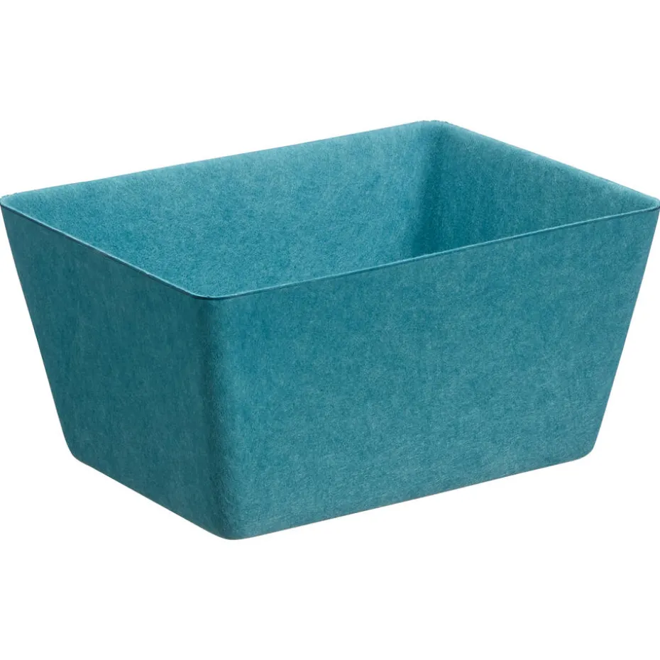 Opbergmand Vilt Petrol 30x23x15cm
