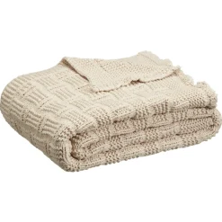 Plaid Chapet Beige 130x170 Cm